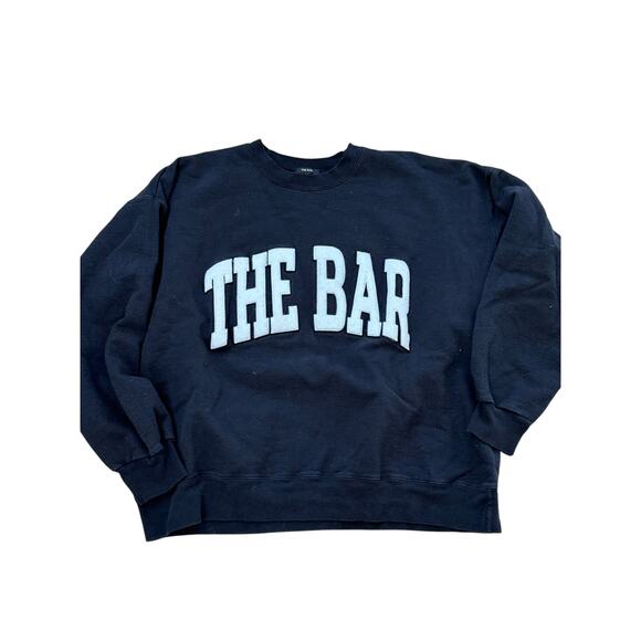 The Bar Arlo Sweatshirt Black White Size XL - Picture 5 of 8